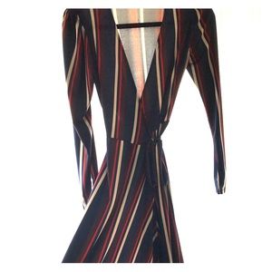 Striped Wrap Dress